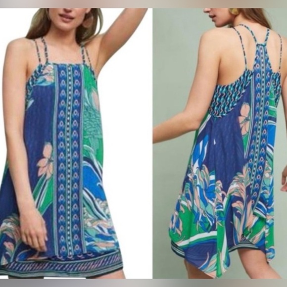Maeve Dresses & Skirts - Anthropologie Maeve layered silk dress size small